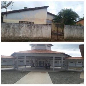 A escola antes e depois