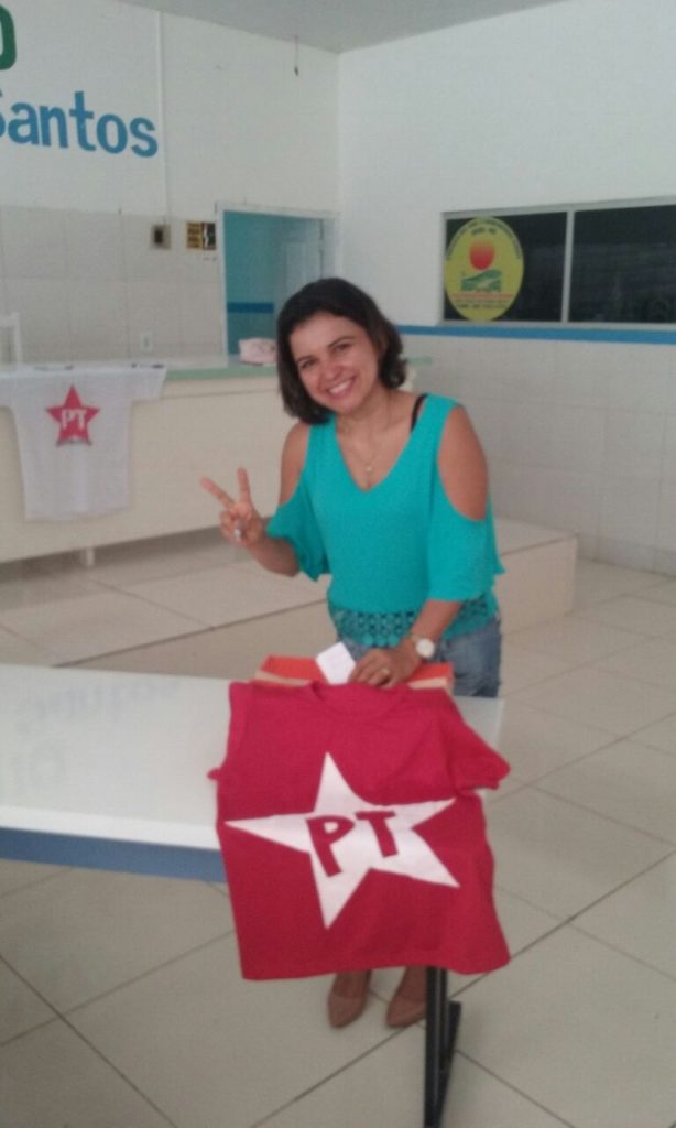 Lucinha nova presidente do PT em Arari