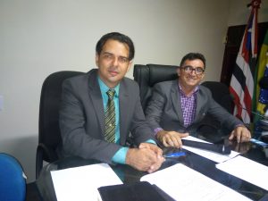 Vereadores : Tácito Lima e o Presidente Evando Piancó